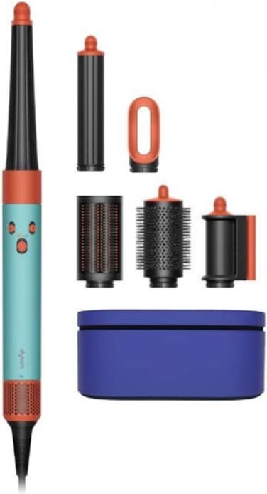 Dyson Airwrap i.d. Multi-Styler and Dryer Curly+Coily HS08 Bluetooth Enabled - for Perfect Curls (Ceramic Patina/Topaz) - International Version
