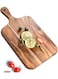 Cutting Board - Wooden Kitchen Cutting Board for Meat, Cheese, Bread, Vegetables &amp;Fruits-Charcuterie Board Cheese Serving Board with Handle,14&acirc;&euro;x7&acirc;&euro;