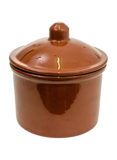 Arte La Dehesa Clay Big Round Jar, Brown 800 ml Capacity, 32-075