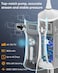 MySmile LP221 UVC Sterilizable Cordless Water Flossers for Teeth 335ML Portable OLED Display Dental Flosser with 4 Modes 8 Jet Tips and a Storage Pouch for Home and Travel (Pearl White)
