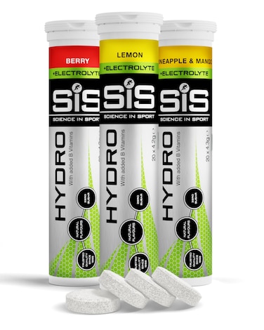 Science In Sport Hydro Electrolyte Tablets, Sugar Free Hydration Tablets, Essential Electrolytes to Reduce Fatigue &amp; Aid Rehydration, Variety Pack, 60 Servings, 3 Pack