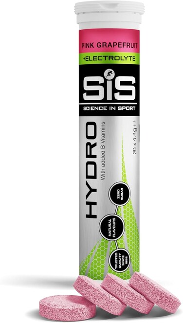 Science In Sport Hydro Electrolyte Tablets   Sugar Free Hydration Tablets   Essential Electrolytes to Reduce Fatigue &amp; Aid Rehydration   Gluten Free   Pink Grapefruit Flavour   20 Servings   1 Pack