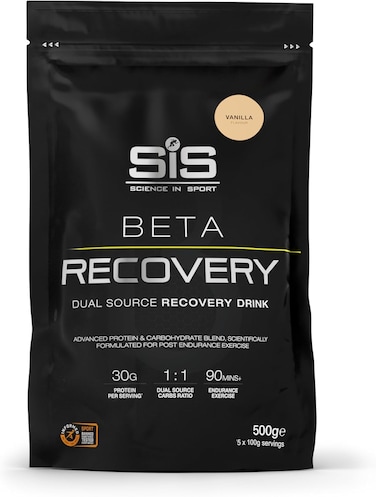 Science In Sport Beta Recovery   30g Protein   60g Carbohydrate   3g Leucine   Post Workout Recovery   Dual Source Protein &amp; Carbohydrate Recovery Drink   Vanilla Flavour   5 Servings   500g