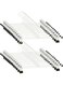 NORTHERN BROTHERS Trouser Hangers - 24 Pack Skirt Hangers with Clips Clip Hangers Pant Hangers Trouser Hangers with Clips for Adults Kids