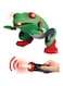 Fitto Laser Remote Control Frog Toy - Life Like with Jumping, Sound and Light, Green