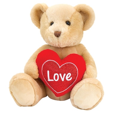 30cm Brown Chester Bear With Heart