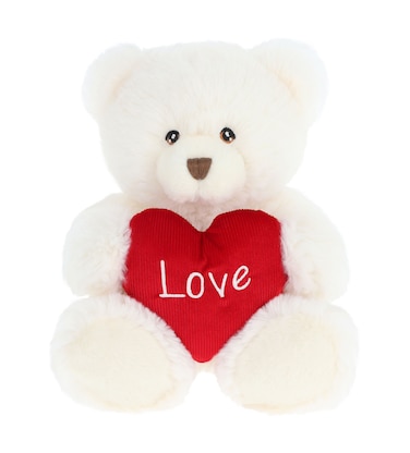 20cm Harry Bear with Heart - Cream