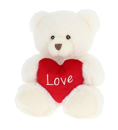 30cm Harry Bear with Heart - Cream