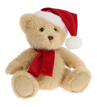 20cm Keeleco Christmas Bear With Hat &amp; Scarf
