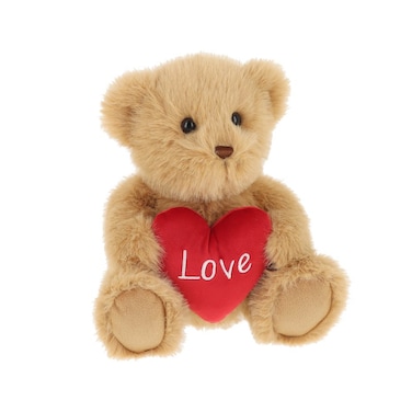 20cm Keeleco Brown Sherwood Bear with Heart &ndash; Classic Valentine&rsquo;s Teddy for Romantic Gifting