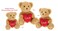 25cm Keeleco Brown Sherwood Bear with Heart &ndash; Large Valentine&rsquo;s Teddy for Premium Gifting