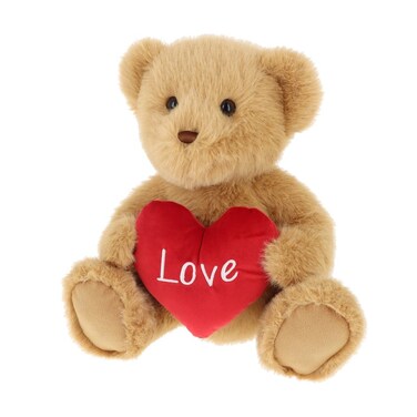 25cm Keeleco Brown Sherwood Bear with Heart &ndash; Large Valentine&rsquo;s Teddy for Premium Gifting