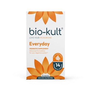 Bio-Kult Gut Health Probiotic Supplement, 14 Strains, Probiotics For Women &amp; Men, Immune Support, Digestive Health, Shelf-Stable, Non-GMO And Gluten-Free, Capsules, 30 Count (Pack Of 1)