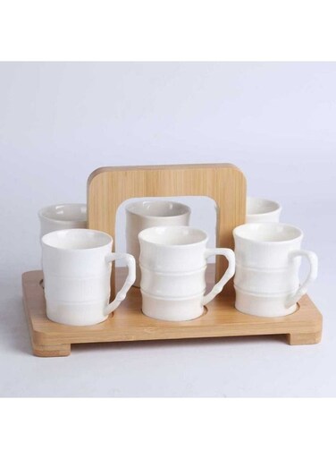 HOME Princess Coffee Mug Set 7Pc 90ml Tea Espresso Cups Set