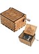 Beauenty Wooden Music Box, Hand Crank Mini Music Box Gifts, for Birthday, Wedding Anniversary send Boyfriends and Girlfriends, or Christmas, Valentines Day send Relative, kids (Happy birthday)