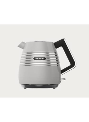 Grundig Jug Kettle, 1.7L Capacity, Cream, Light Grey, Wk7850C