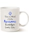 MAUAG Christmas Gifts Grandpa Coffee Mug from Granddaughter Grandson, This Is What a Really Awesome Grandpa Looks Like Birthday Gifts Idea for Grandpa Grandfother Cup White, 11 Oz