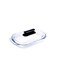 3 L Glass Baking Dish with Lid-RF12195/ Oval Tray Perfect for Baking and Serving/ Casserole with Easy Grab Handles and Knob Clear