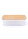 Rectangular Glass Food Container With Bamboo Lid Clear 320ml
