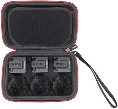 RLSOCO Carrying Case for R&Oslash;DE Wireless ME/Wireless GO II/Wireless GO Wireless Microphone System   Shockproof, Dustproof, With Wrist Strap   Travel Case Design with YKK Zipper &amp; Scratch Protection