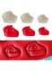 JSA 3 Different Sizes Pastries Cakse Shape Cookies Fondant Clay and Dough Cutter with Imprint Draw Paint Stencil Sugar Craft Tool Cake Decoration Kids Educational Toys.