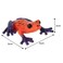 Mojo Poison Dart Tree Frog Realistic International Wildlife Hand Painted Toy Figurine