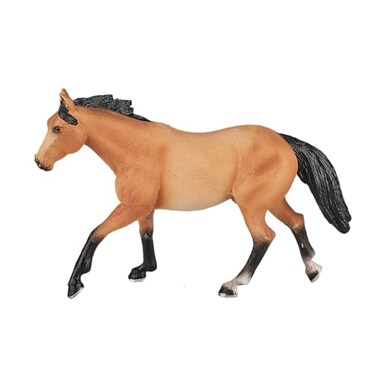 Mojo Fun 387121 Buckskin Quarter Horse - Realistic Farm/Ranch/Equestrian Model Horse Toy Replica