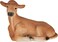 Mojo Jersey Calf Laying Realistic Farm Animal Hand Painted Toy Figurine