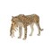 Mojo Animal Cheetah Female With Cub