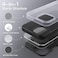 iPhone 15 Case 6.1 Inch, Slim Liquid Silicone 3 Layers Full Covered Soft Gel Rubber Phone Case Protective Cover, Black (iPhone 15)