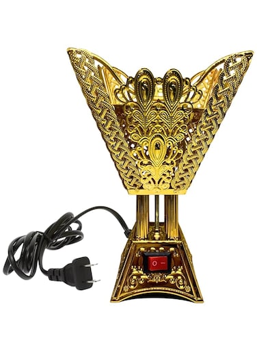 Bakhoor Burner Electric, Elegant Electric Incense Bakhoor Burner Holder Electric Bakhoor Burner (Golden)