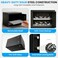 Rubik Medium Hotel Safe Box with Digital Motorized Lock &amp; Emergency Keys, Electronic Security Safe for Home, Office &amp; Hotel Use (25x35x25cm) RBH25E Black