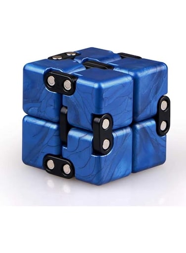 QIYI Little Golden Elephant Upgraded Infinity Cube Fidget Toy,Cool Mini Gadget Best for Stress and Anxiety Relief and Kill Time, Special Designed Texture Artistic and Fashion(Sapphire)