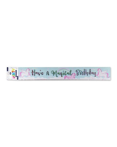 Fun House Magical Birthday Unicorn: Party Decoration - Birthday Party Supplies - Celebration Banner - Festive D&eacute;cor - Decorative Banner