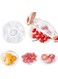 Khazna Fresh Keeping Bags, Elastic Food Storage Kitchen Supplies for Food Fruit Vegetable Meat Fruit Preservation Covers Stretchy Plastic Lids, Shrinkable Sealed Seal for Plates &amp; Bowls (Pack of 100)