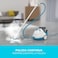 Black+Decker Pressurized Steam Cleaner, 2000W, 4 Bar Pressure, 1.2L Tank, 180&deg; Pivoting Head, Kills 99.9% Of Germs, 8 Accessories, For All Sealed Floors, ECO Friendly, White/Blue - BHSMP2008-GB
