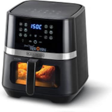 Black &amp; Decker Digital 12-in-1 Multifunction Air Fryer 1800W 8.5L/2Kg Capacity With Rapid Hot Air Circulation For Frying, Grilling, Broiling, Roasting, and Baking AF5800-B5