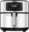 Black+Decker 6-In-1 Air Fryer, 7.2L Capacity, Digital Touch Control, Rapid Air Convection, 5.7L Non-Stick Basket, Adjustable Temp 80-200&deg;C, Auto-Off, Cool-Touch Handle, Black/Silver - AF7257-B5
