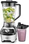 Black+Decker High-Speed Blender, 1200W Motor, 1.85L BPA-Free Jar, 500ml Travel Cup, 20,000 RPM, 6-Blade, Stainless Steel, Smoothie &amp; Ice Crush Presets, Variable Speed, Black/Silver - BXH1200-B5