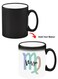 Color Changing Heat Sensitive Ceramic Mug, Image Revealed When HOT Liquid is Added! Virgo-01