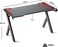 MAF K-151-120cm Gaming Table &ndash; Carbon Fiber Surface, RGB LED Lights, and Sturdy Steel Frame &ndash; Perfect for Gaming