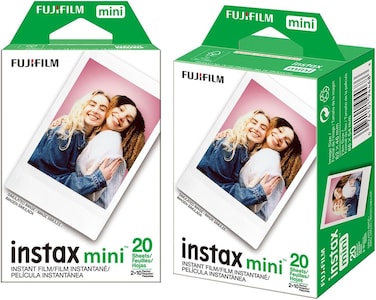 Fujifilm Instant Mini Camera film, Instant Film 10x5 (50Sheets) Bundle pack, Compatible Instant film 10 sheet for Instax mini 12/11/9, 50 films on the go for mini EVO/40/Liplay, Link, 90, White Border