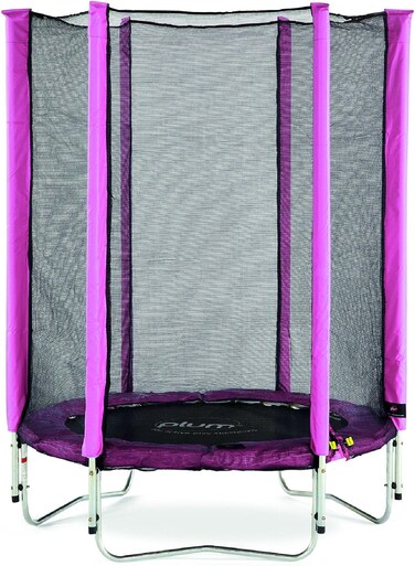 ترامبولين للأطفال من بلوم، مقاس 4.5 قدم، مع شبكة حماية - وردي، طول 140 × عرض 140 × ارتفاع 180 سم، 30183