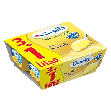 Danette Vanilla Dessert, 90g Pack of 4