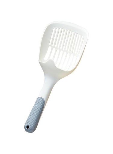 GWYAU Cat litter scoop, cat manure shovel, long handled thick and fine hole cat litter shovel, anti slip cat scratching shovel, easy to screen and clean pet feces, suitable for all cat litter