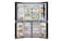LG Black Glass  Fridge InstaView Door-in-Door&trade;, Essence Black Steel  Ice &amp; Water Dispenser Plumbing required GR-X39FFCRL
