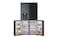 LG Black Glass  Fridge InstaView Door-in-Door&trade;, Essence Black Steel  Ice &amp; Water Dispenser Plumbing required GR-X39FFCRL