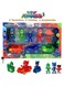 PJ Masks 10Pcs Action Figure Set For Kids - 4 Characters, 3 Vehicles &amp; 4 Accessories, Superhero Catboy, Owlette, Gekko Figures With Cars, Pretend Play Hero Toy Set For Boys &amp; Girls, Kids Superhero