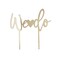 Gold Acrylic 'We Do' Cake Topper 165mmx165mm