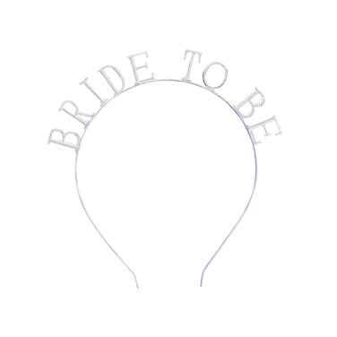 Silver 'Bride To Be' Metal Headband